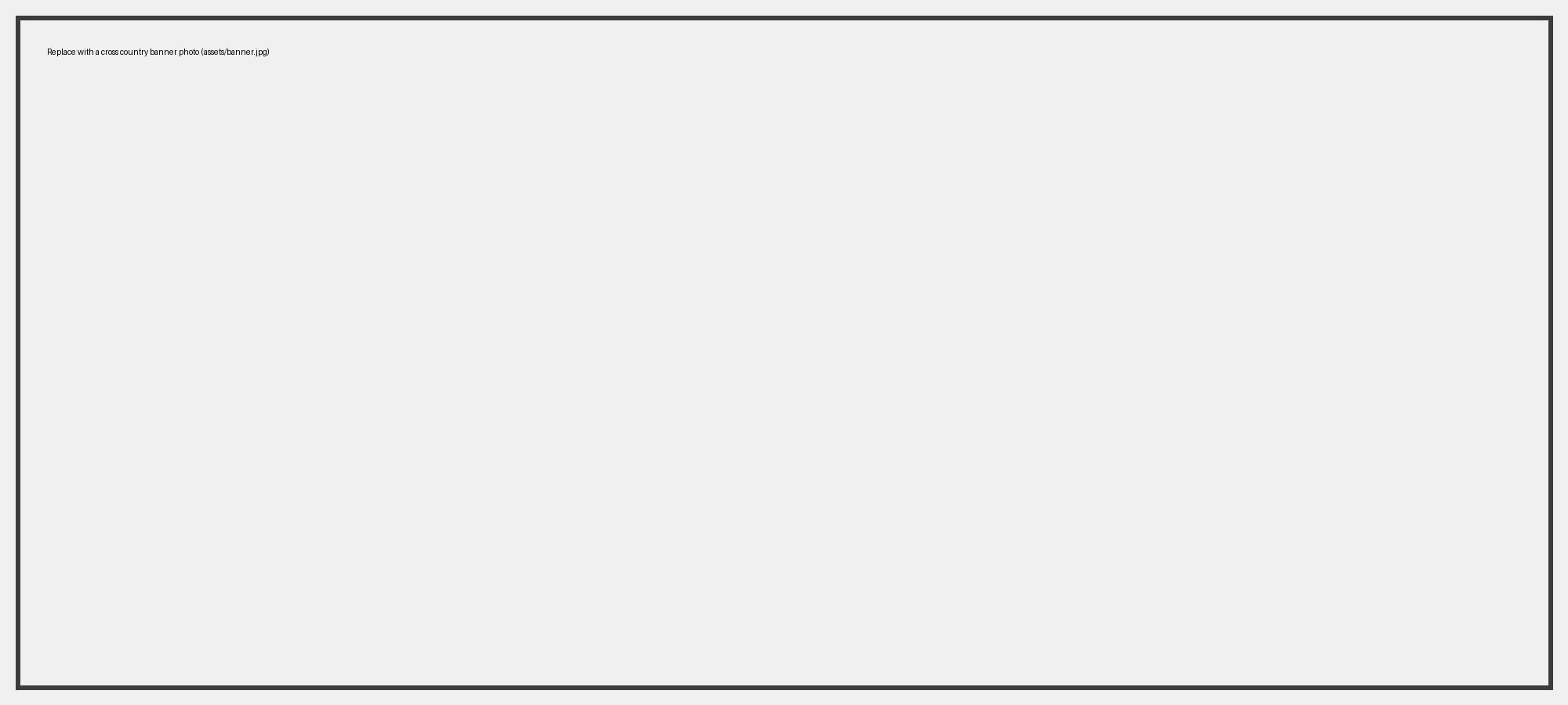 Cross country banner